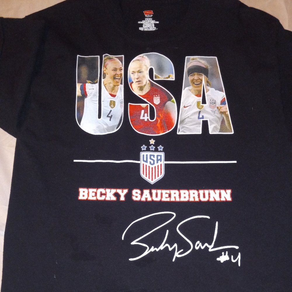 Becky Sauerbrunn us womens soccer t shirt